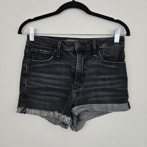 Black Abercrombie & Fitch Simone High Rise Cuffed Short